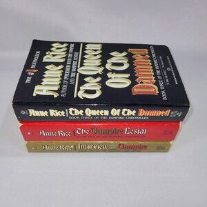 Vampire Chronicles Anne Rice Vintage 3 Paperback Book Set